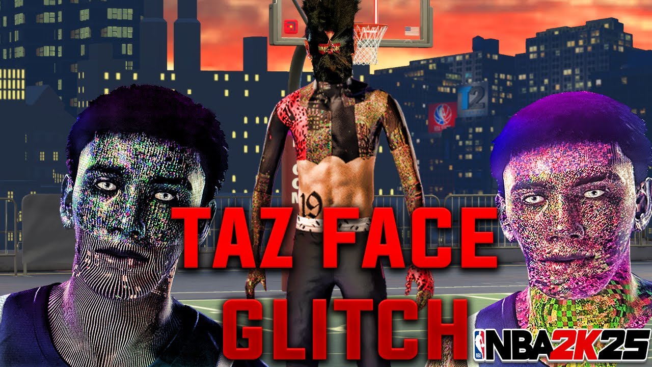 TAZ FACE / TATTOO GLITCH FACE TUTORIAL NBA2K25!!! | CHEESY FACE CREATION | COMP FACE CREATION 2K25
