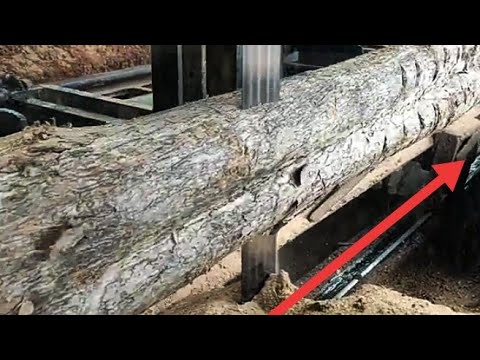teak wood processing in Indonesian sawmill