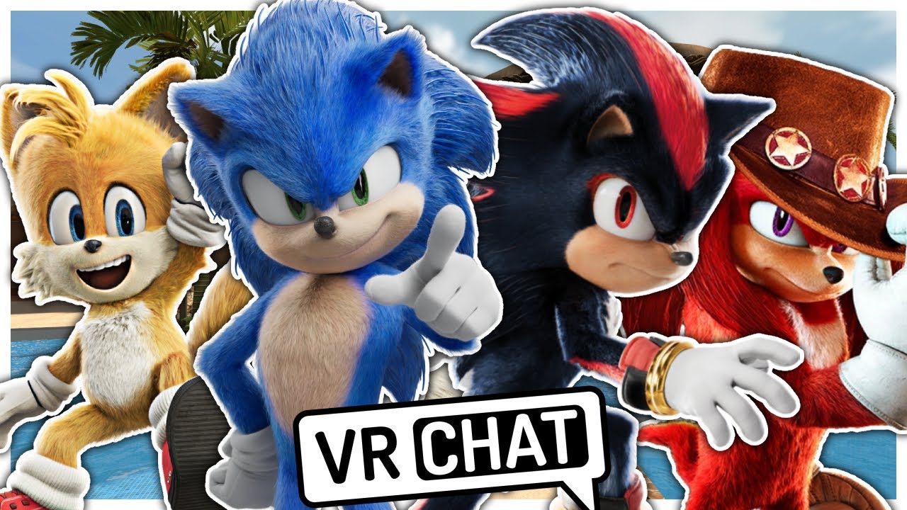 Team Movie Sonic Goes On Vacation In VR CHAT!!