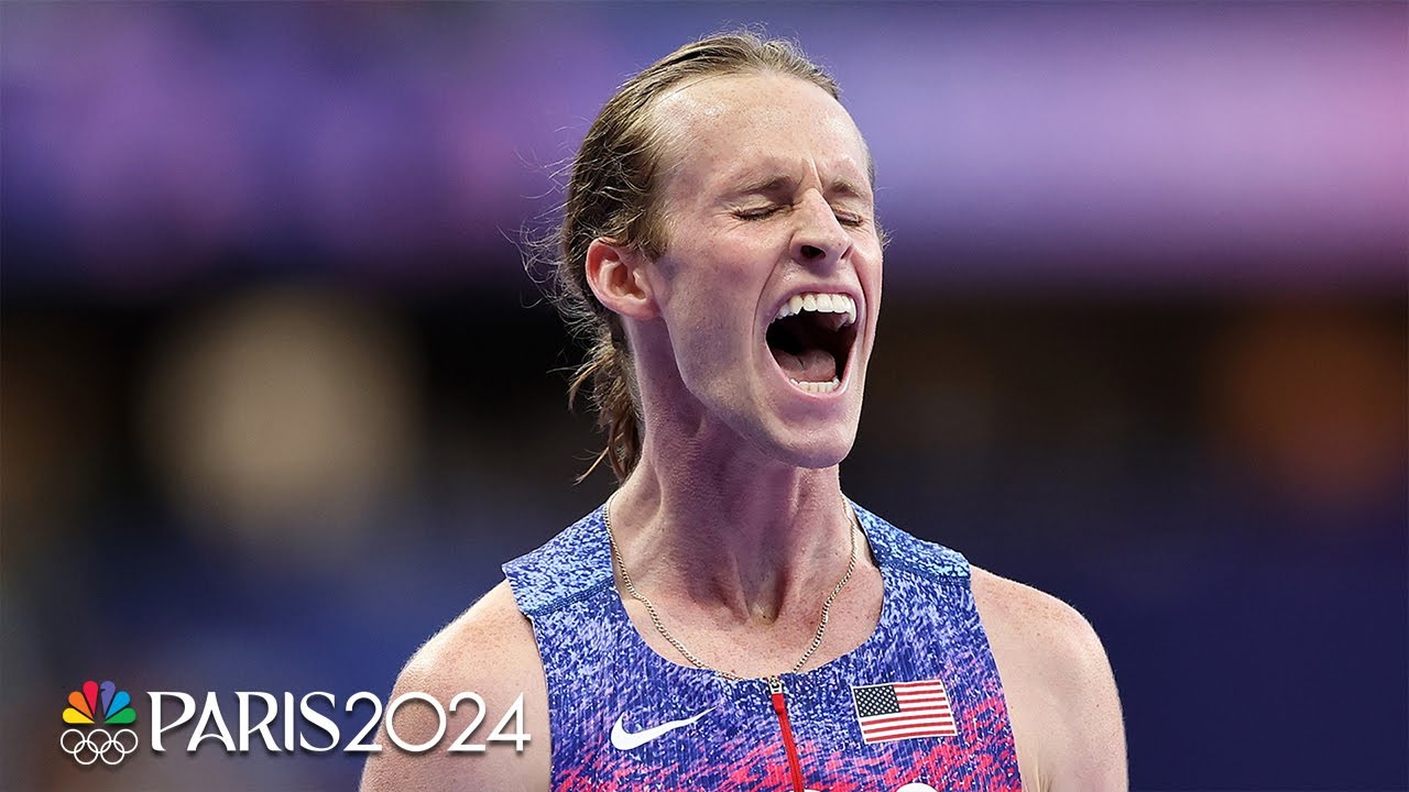 Team USA's Cole Hocker sneaks past the 1500m Olympic and world champions to take the gold medal