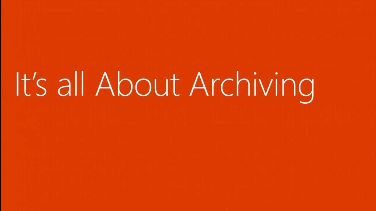 TechEd North America 2013 All about Archiving with Microsoft Lync Server 2013
