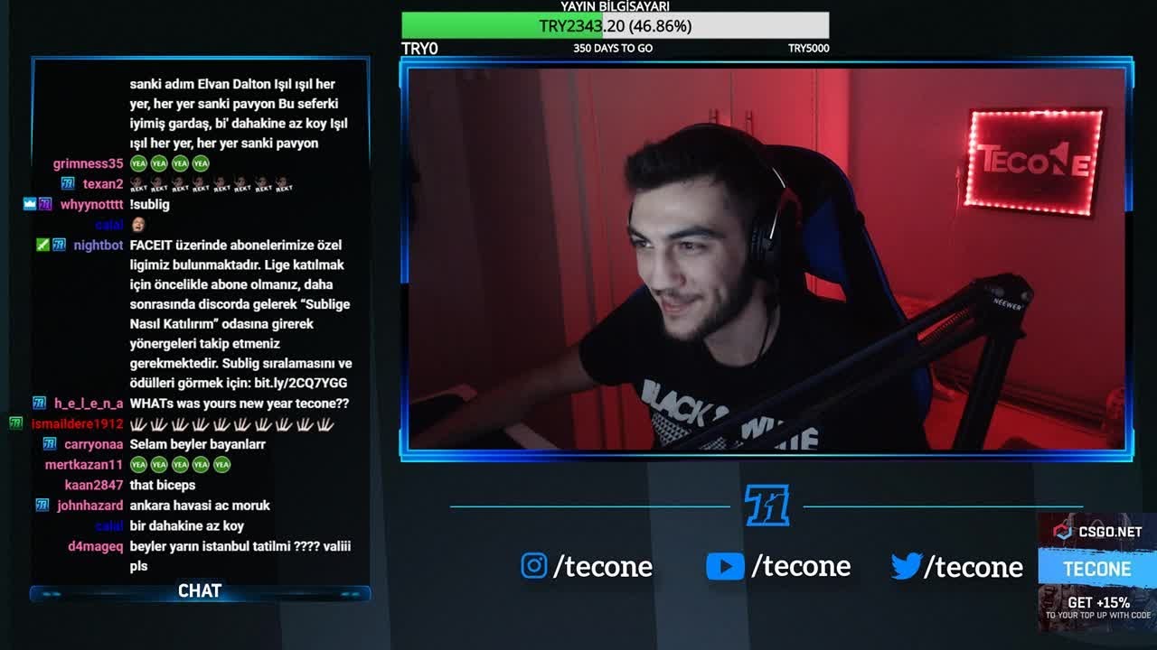 Tecone En Çok İzlenen 10 Klip (twitch)