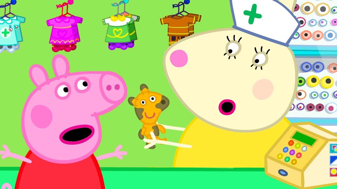 Teddy vai para o hospital de bonecas | Peppa Pig Portuguese Brazil Episódios completos