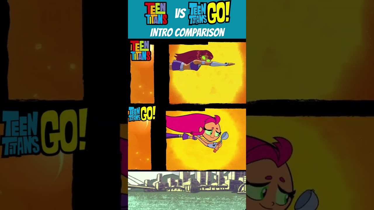 Teen Titans (2003) vs Teen Titans GO! Intro (Comparison)