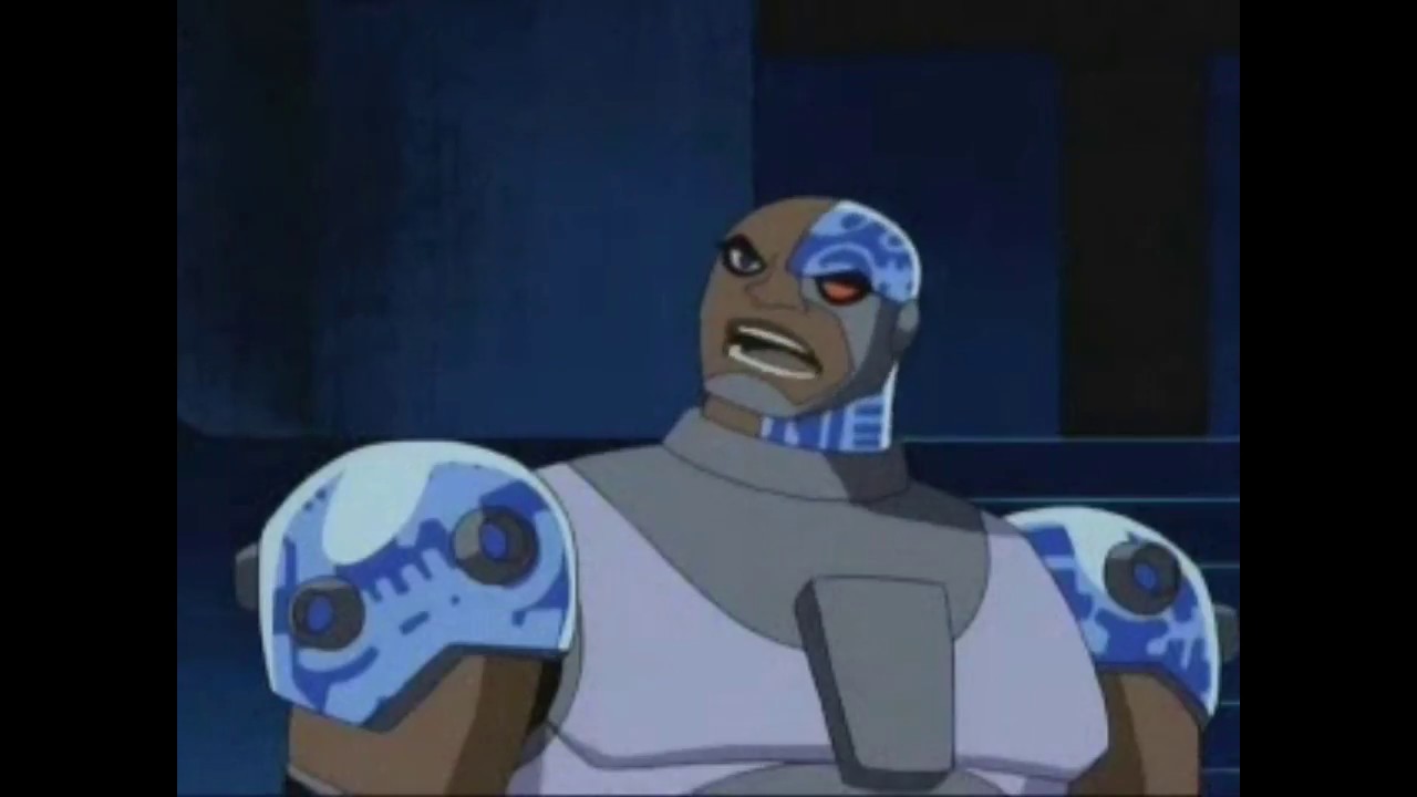 Teen Titans- Robin argues with Cyborg about joining East