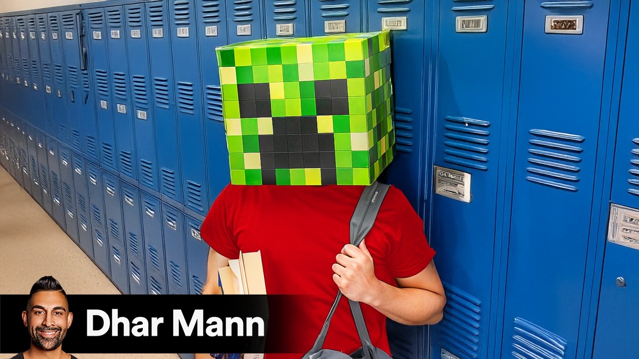 Teen Wears MINECRAFT MASK to HIDE FACE | Dhar Mann Studios