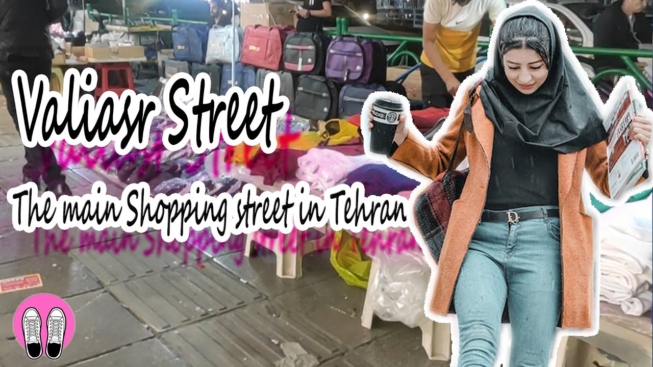 Tehran 2023-Walking in the Valiasr street- walking tour in the main shopping street
