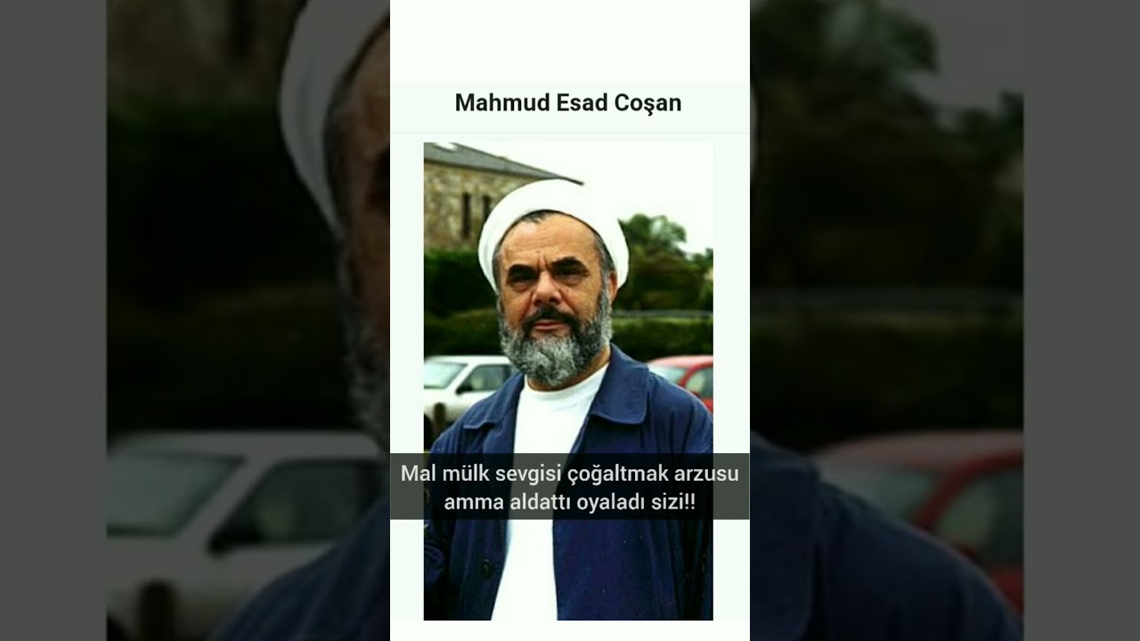 Tekasur suresi Mahmud Esad Coşan hoca hadis anlatım #hadis #mahmudesadcoşan