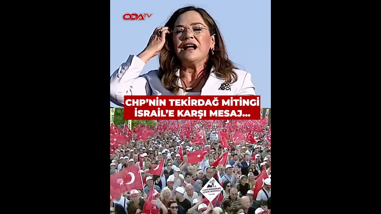 Tekirdağ Mayor Candan Yüceer called for applause for the oppressed against Israel #shorts #israel
