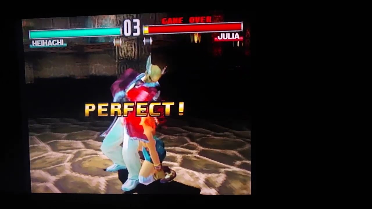 Tekken 3 Heihachi Neckbreaker on Julia Ko ryona