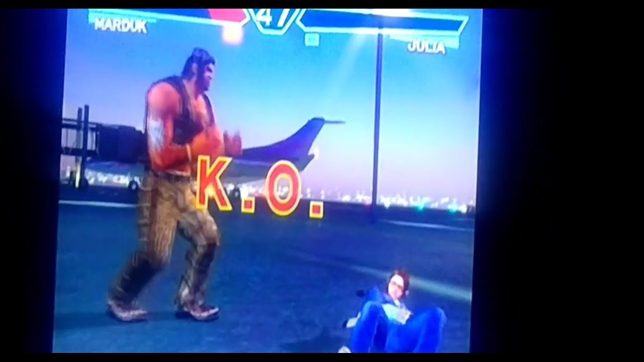 Tekken 4 Marduk Leg Break Throw on Julia Ko Ryona