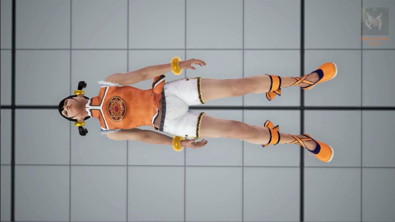 Tekken 7 - Ling Xiaoyu (3P) Laying down faced up and head upward