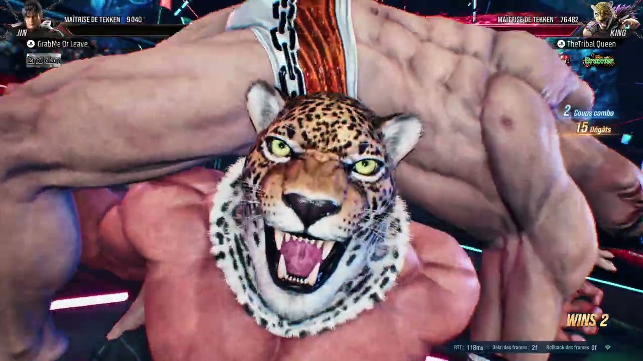 Tekken 8 | King grabs Jin ! Wrestling / Gyaku Ryona
