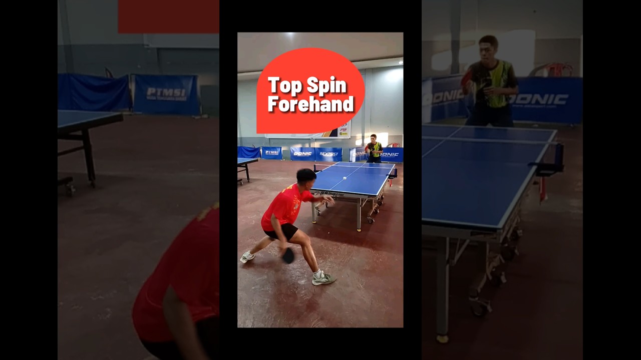 Teknik Topspin forehand tenis meja yang efektif
