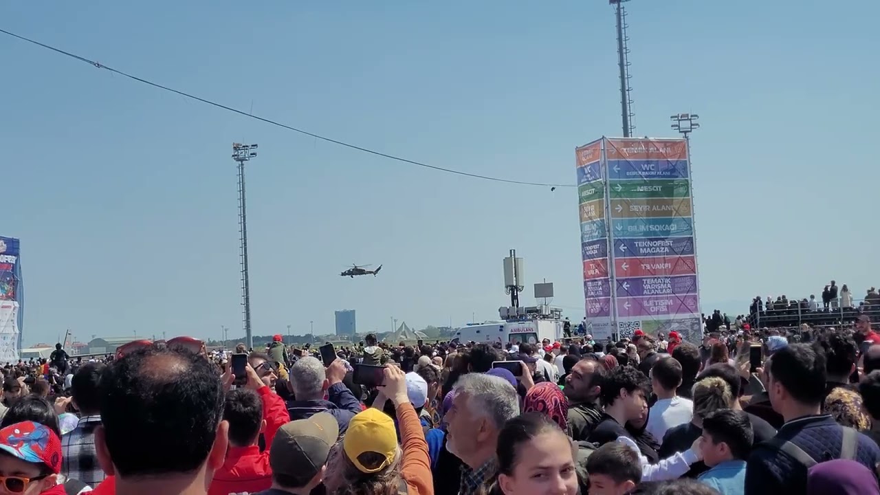 TeknoFest T-129 Atak Helikopter Gösterisi