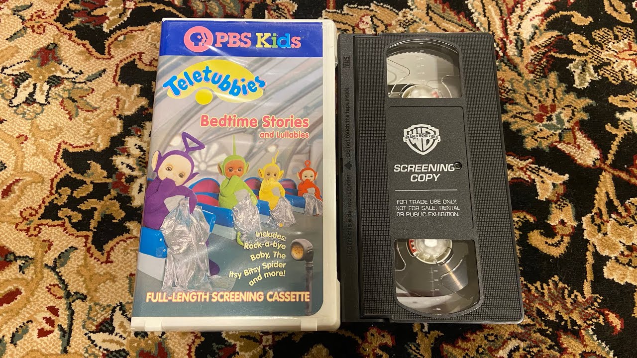 Teletubbies Bedtime Stories And Lullabies 2000 SCREENER VHS