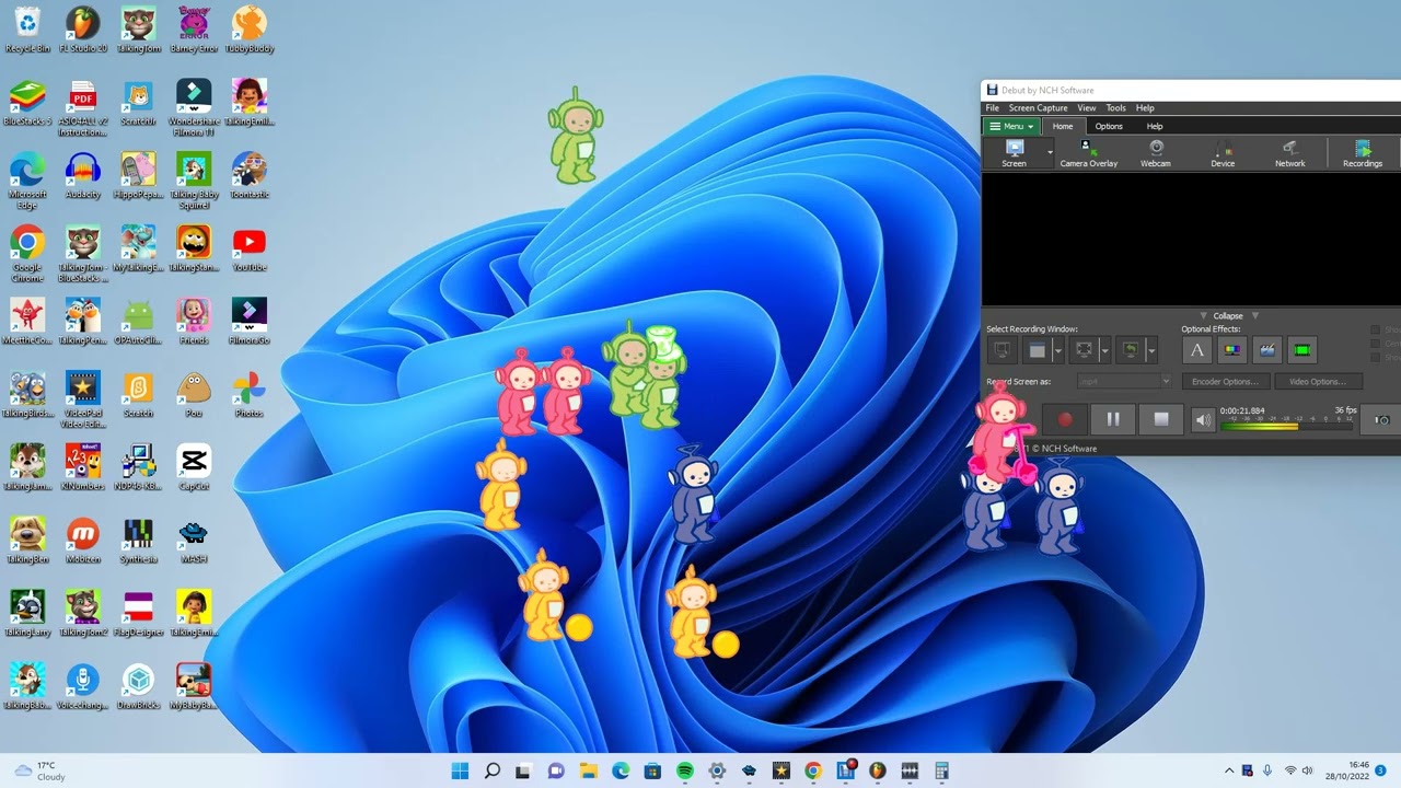 Teletubbies on Windows 11