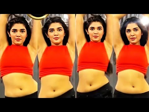 Telugu actress Krithi Shetty naval latest dance Vertical