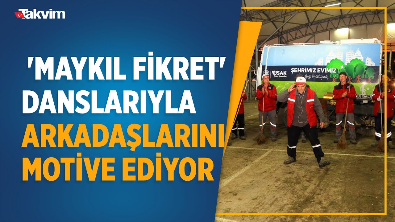 Temizlik işçisi 'Maykıl Fikret' sergilediği dans figürleriyle izleyenleri çılgına çeviriyor