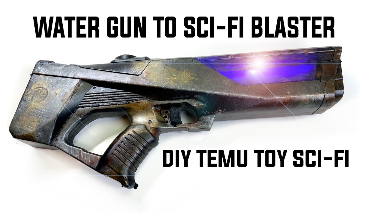TEMU Squirt Gun Hack: DIY Sci-Fi Blaster Transformation