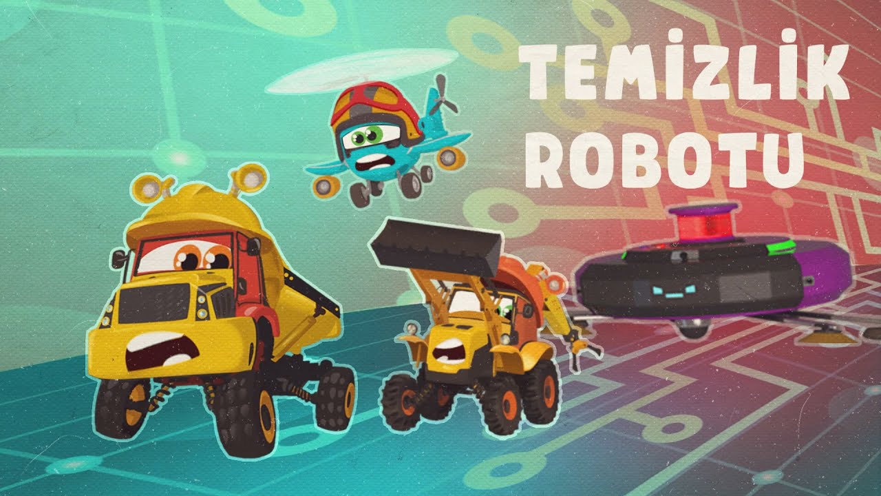 TEMİZLİK ROBOTU 🚜 Homur ve Gumur - Çocuklar için Çizgi Film