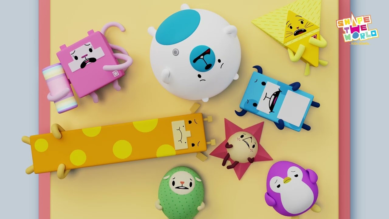 Ten in the Bed | Ten Different Shapes in the Bed | Learn Shapes, Learn Numbers | Kids Songs