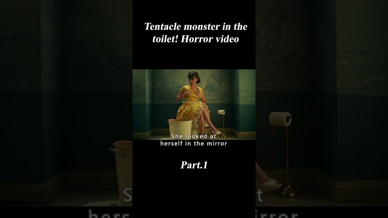 Tentacle Monster in the Toilet! Horror Video#shorts