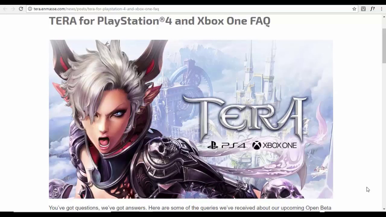 TERA CONSOLE (OPEN BETA) NEWS : DEVS ASK ALL QUESTION BEFORE THE BETA! ARE CHARACTERS BEING WIPED?