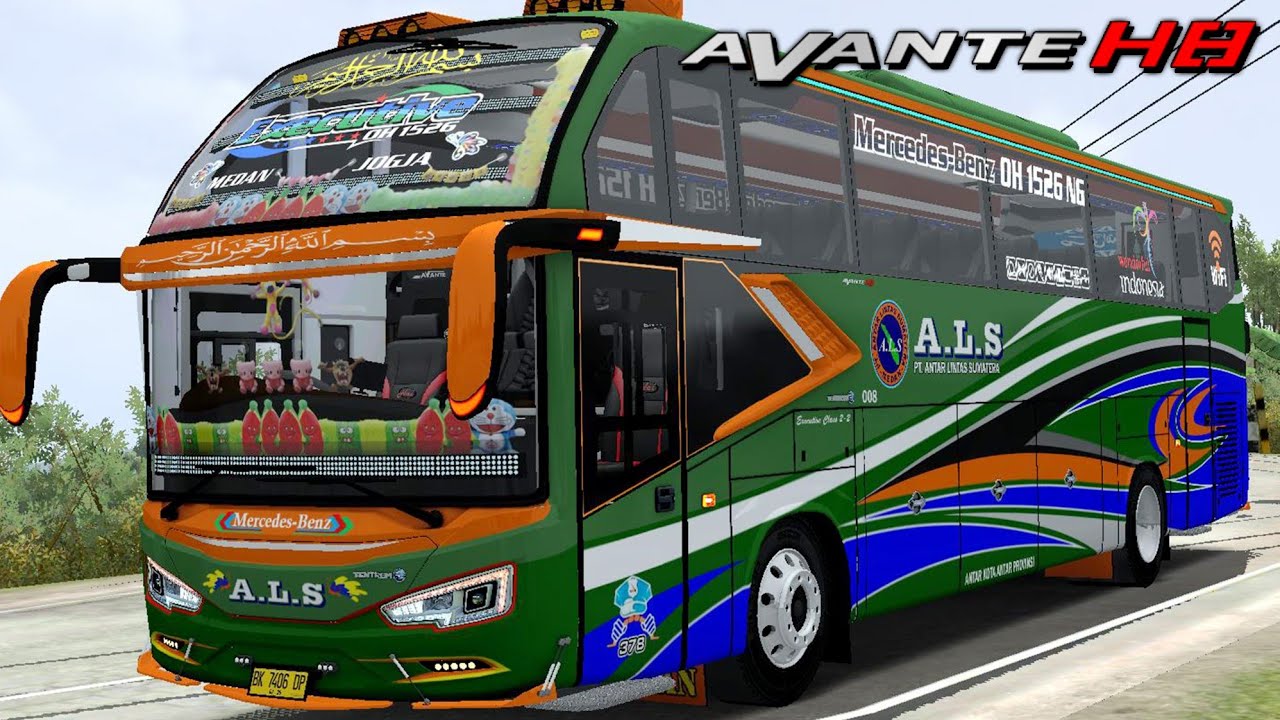 TERBARU || Mod Avante H8 HF X Thien. Livery ALS. Bussid