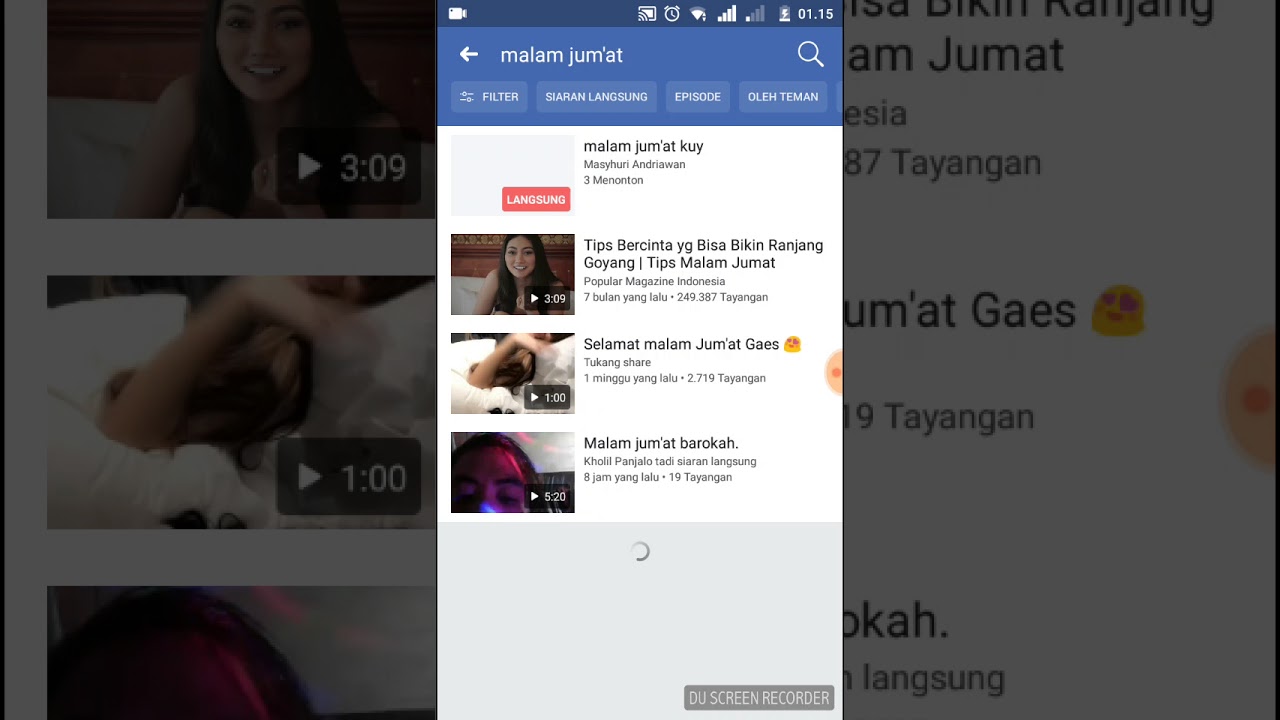 Ternyata banyak tante bahenol live di facebook!!!!