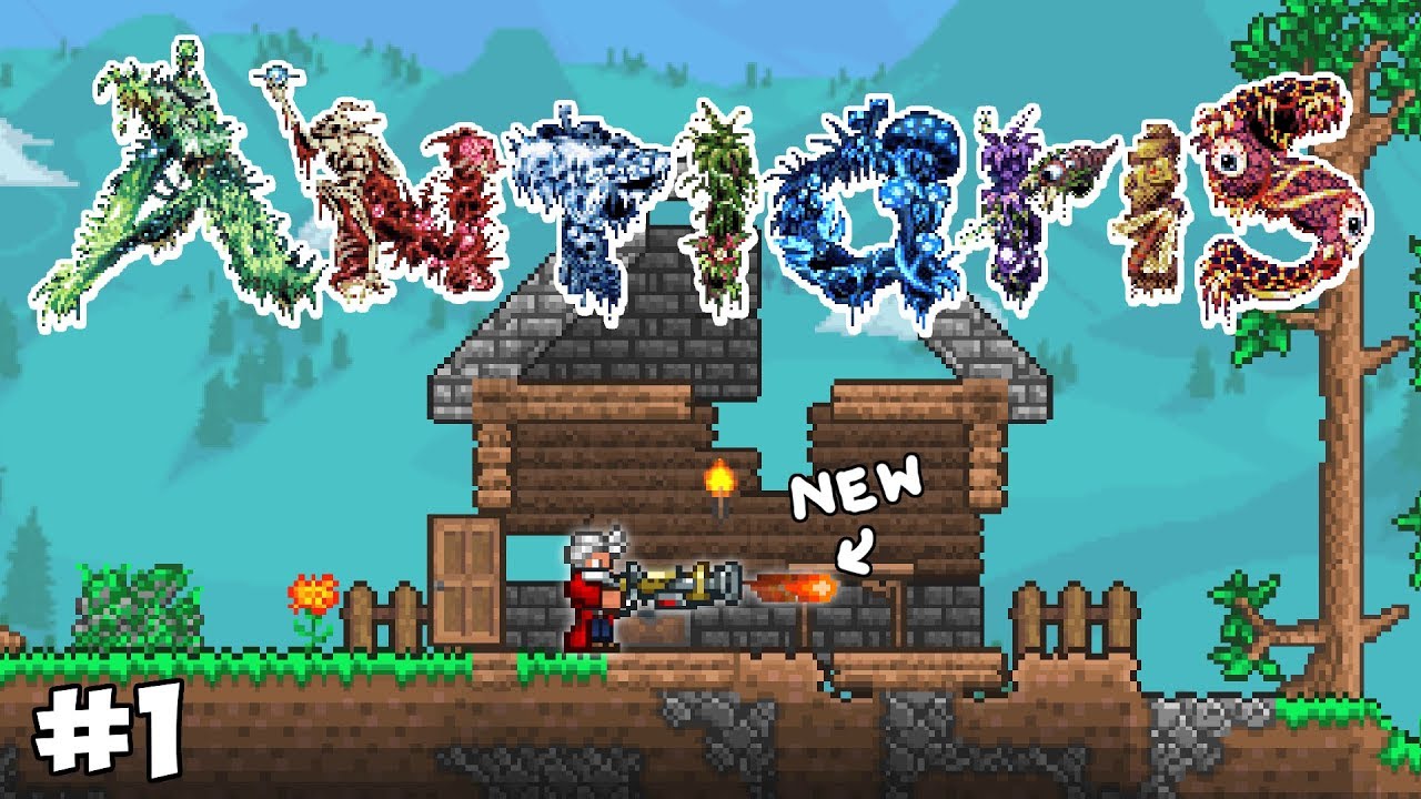 Terraria # 1 Watch out, Robbers! 1.3.5 Antiaris Mod Let's Play