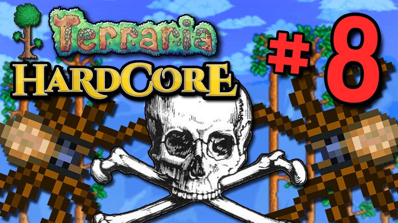 Terraria HC #3! - Part 8 (SPIDERS AND DEATH!)