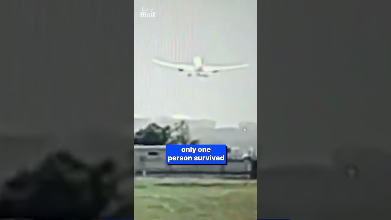 Terrifying CCTV footage of Air India crash