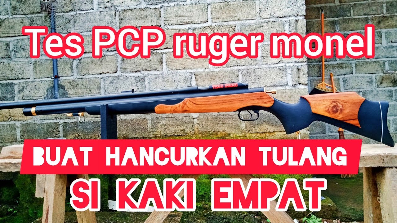 Tes Power PCP ruger monel 5000psi Biggame #senapanangin #pcpbiggame