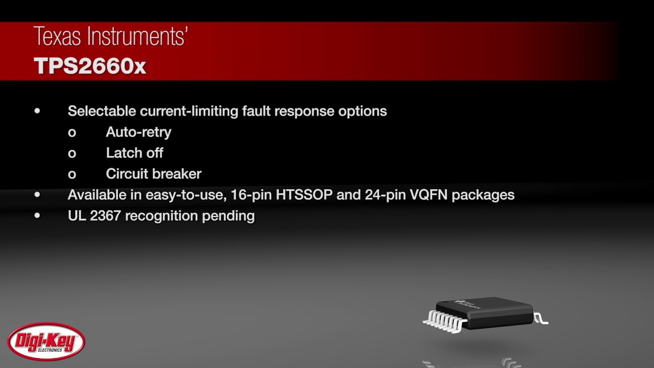Texas Instruments TPS2660x Industrial eFuses | Digi-Key Daily
