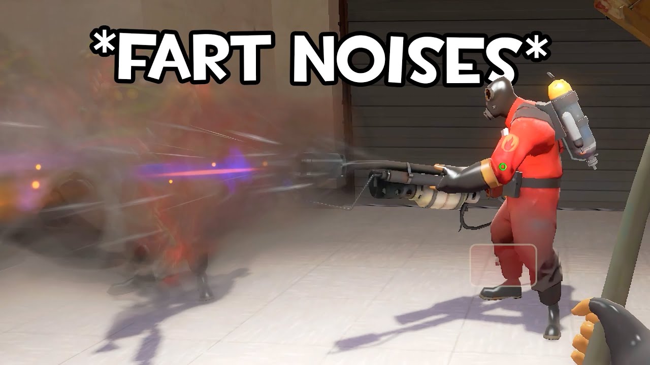 TF2 Pyro 'FARTING' (Infinite Air Blast)