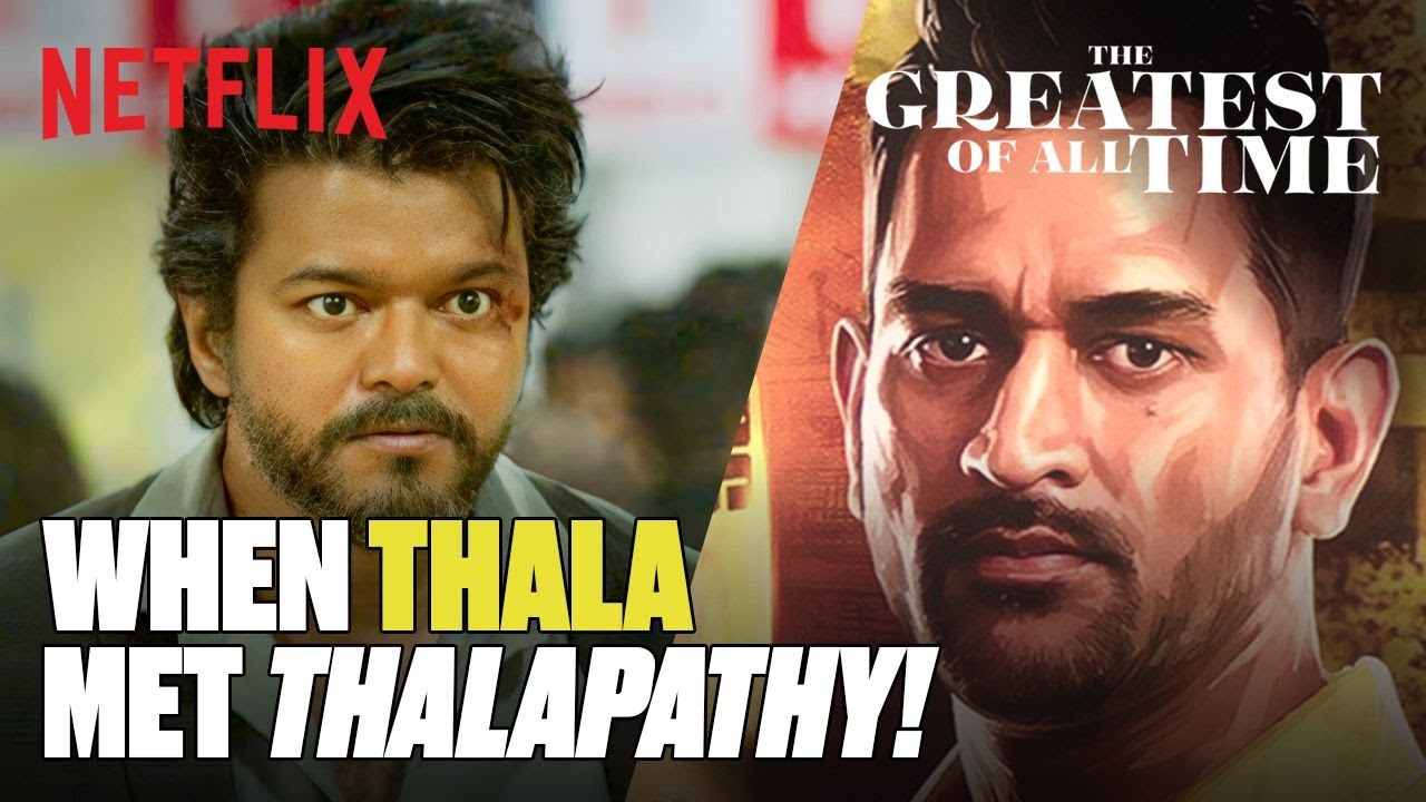 Thalapathy Vijay’s THRILLING Bike Stunt Catches THALA DHONI’S Attention!🔥 | The GOAT | Netflix India