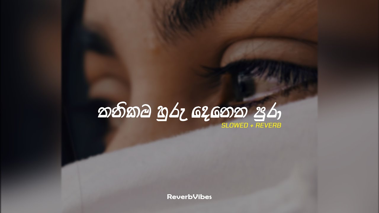Thanikama Huru Denetha Pura | තනිකම හුරු දෙනෙත පුරා (Slowed + Reverb)