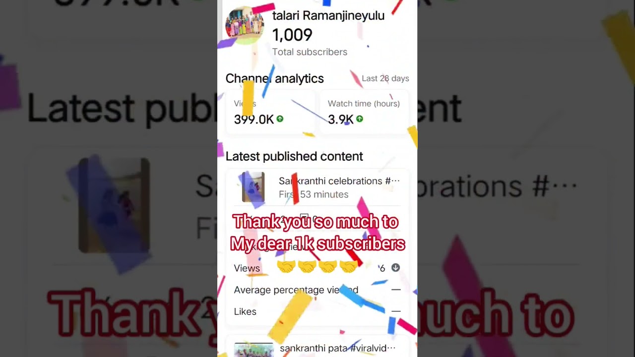 Thank to 1k subscribers #trendingshorts #1ksubscribers #1ksubscriber #1000subscriberscelebration