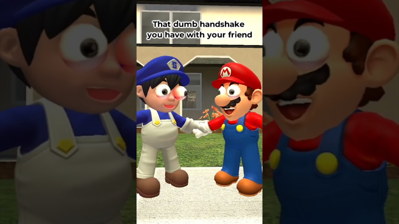 That dumb handshake you have with your friend #shorts