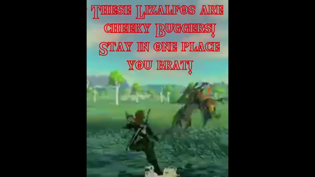 That Tongue! Lizalfos use their tongue in combat! 31 #shorts