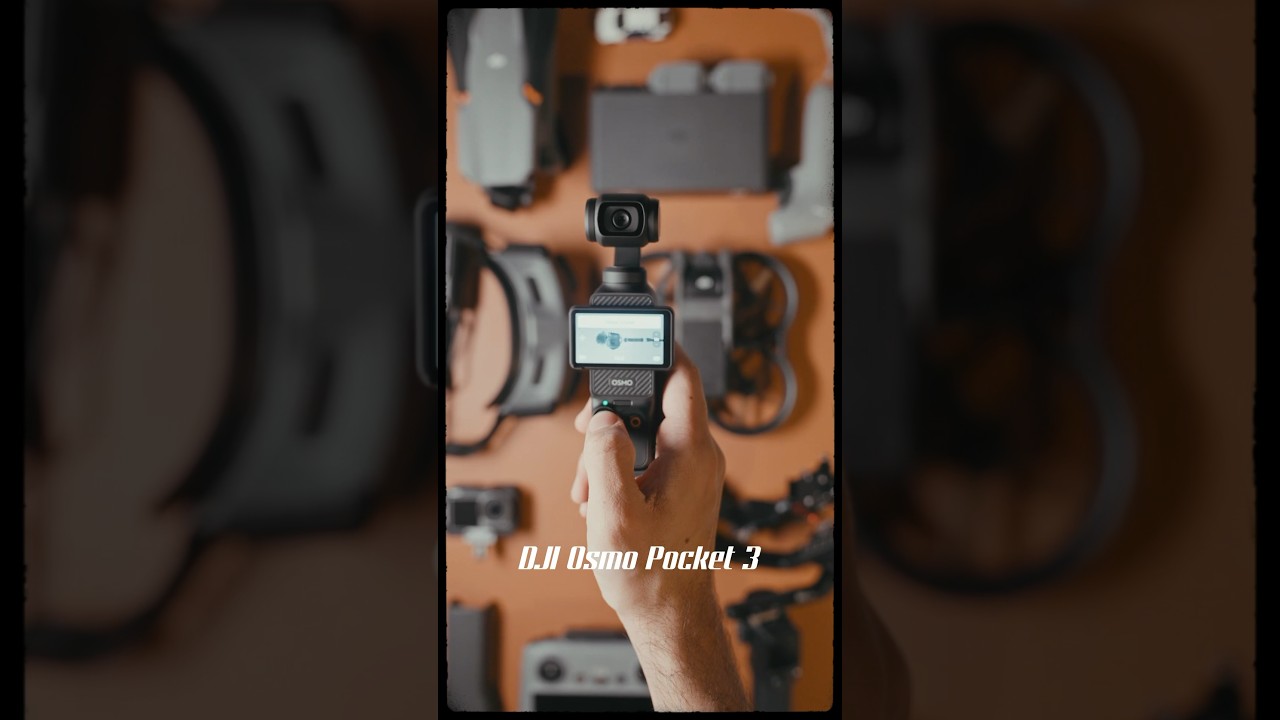 That’s a one inch sensor 10 bit 4k 120fps camera in your pocket #dji #djipocket3
