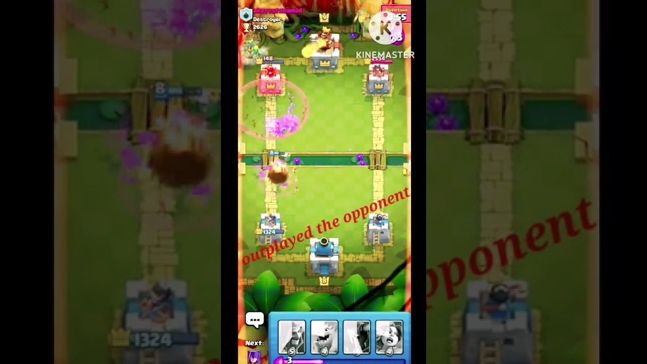 That's how you outplay your opponent in Clash Royale.#B-rad#ClashRoyale#goblinbarrel#Easy win