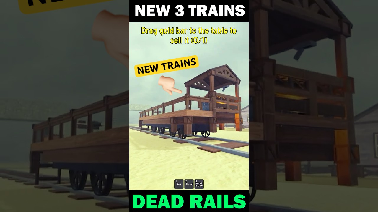 The 3 New Trains Update - Dead Rails Update #roblox