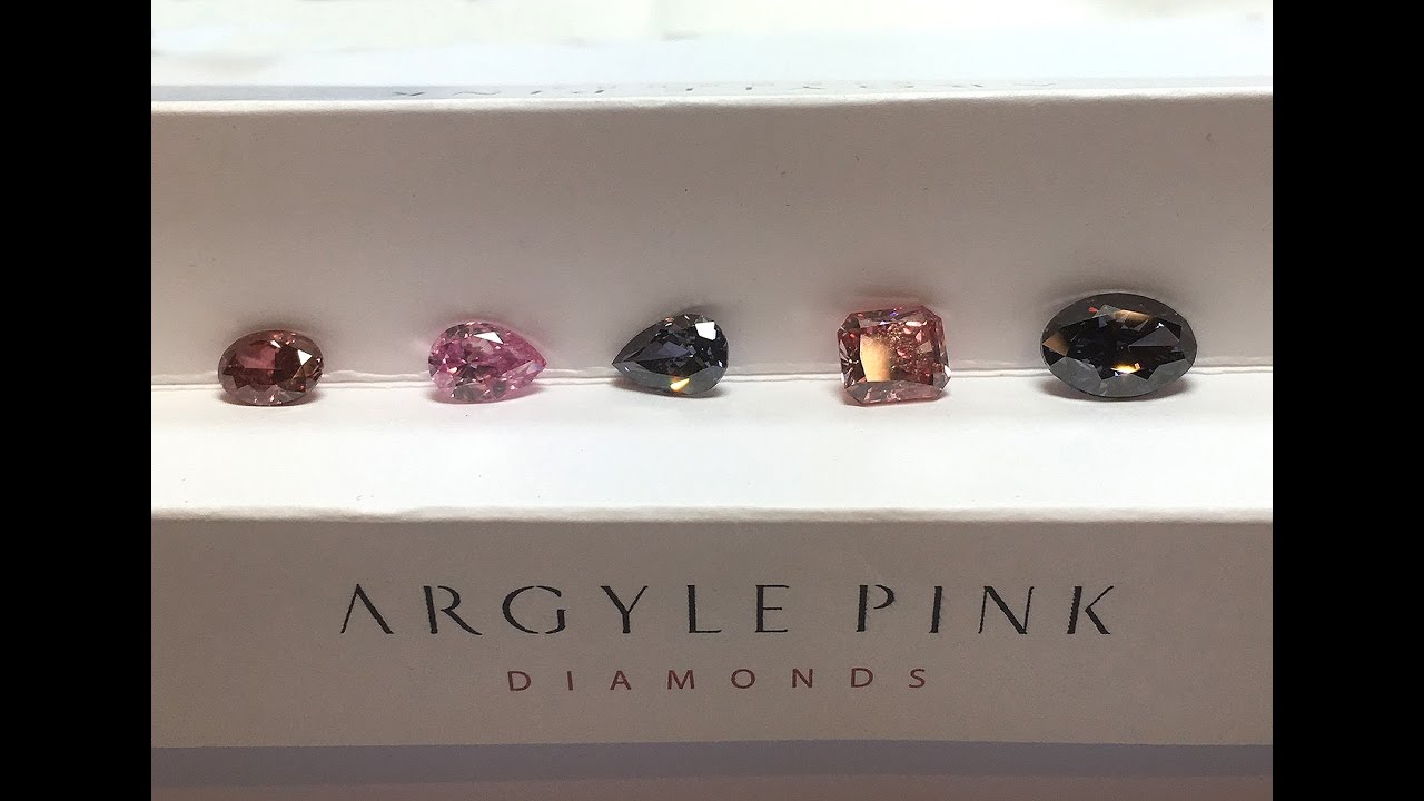 The 5 hero coloured diamonds from Argyle Chroma collection