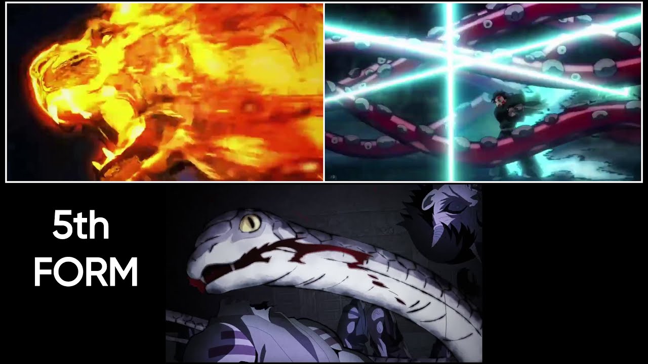 The 5th Form looks Epic in all Breathing Style || Demon Slayer