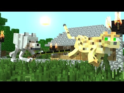 The Adventures of the Wolf and the Ocelot (Minecraft Animation)