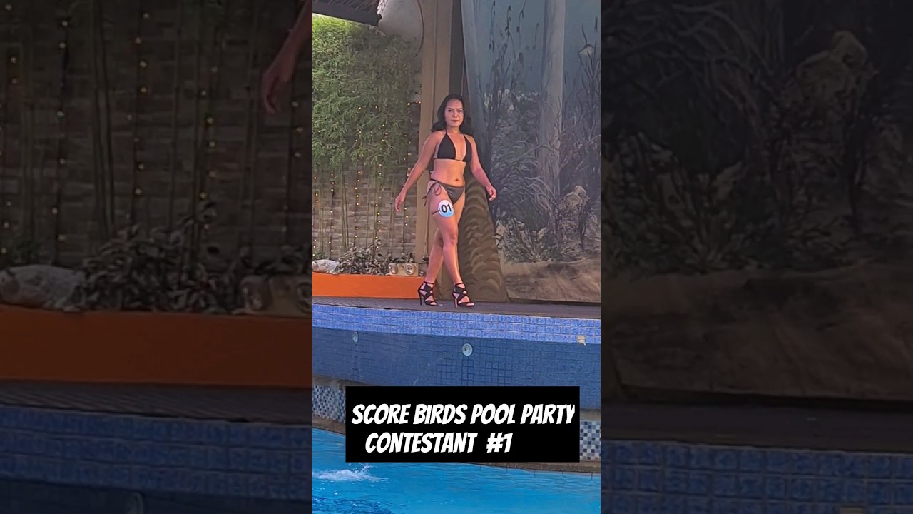 THE AMAZING CONTESTANT NUMBER 1 SCORE BIRDS POOL PARTY # short #shortsvideo #shorts