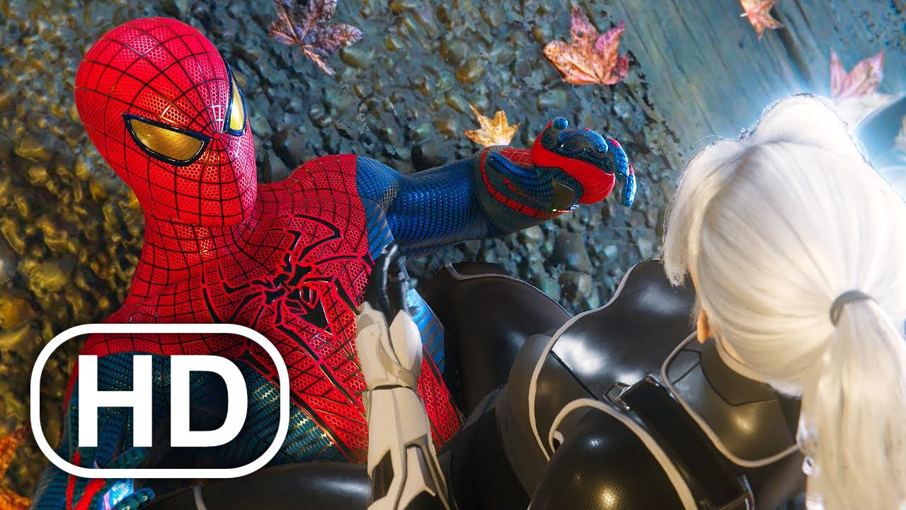 The Amazing Spider-Man Vs Black Cat Fight Scene 4K ULTRA HD - Spider-Man Remastered PS5