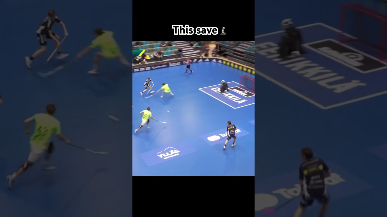 The art of save🫡#floorball #goalie #hardwork #sports #save